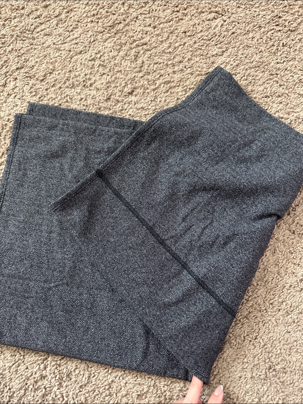 lululemon athletica Charcoal Herringbone Vinyasa Scarf